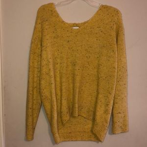 yellow sweater